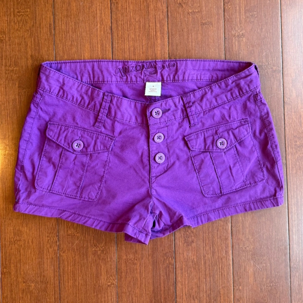 Arizona Jean Company Women's Vibrant Purple Cargo Shorts